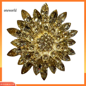 Một thế giới| Thời Trang Nữ Hợp Kim Sáng Bóng Kim Cương Giả Hoa Cưới Cô Dâu Bó Hoa Cài Áo