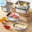 Pufangbliss Hộp Cơm Trưa Inox Có Thể Tái Sử Dụng Kín Dung Tích Lớn Hộp Bảo Quản Thực Phẩm Cho Bữa Ăn Chuẩn Bị Tủ Lạnh Tủ Đông Văn Phòng VN