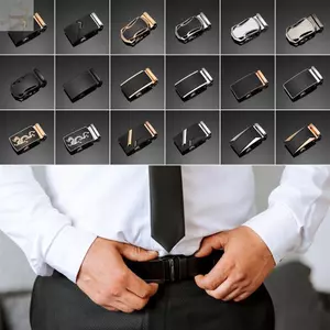 Khóa thắt lưng AWNGD, Khóa thay thế thắt lưng DIY bằng hợp kim, Phụ kiện kinh doanh Phụ kiện nam giới có thể điều chỉnh