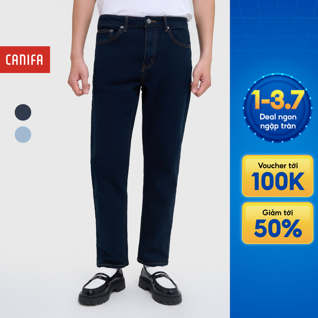 Quần jean nam dáng slimfit CANIFA thiết kế basic đứng form tôn dáng 8BJ25A002