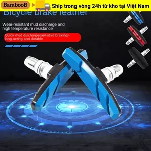 BAMBOOB 1 Cặp Má Phanh Im Lặng Xe Đạp, Miếng Lót Phanh Chữ V Xe Đạp Bền Đẹp, Cao Su + Kim Loại 3 Màu Má Phanh Cao Su Xe Đạp Leo Núi