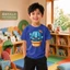 Áo phông bé trai học sinh Size 90-150 họa tiết xương rồng dễ phối đồ mềm mịn