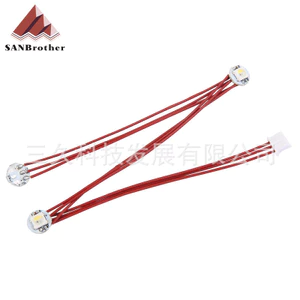 Voron 2.4 Stealthburner Hot End RGBW Light Bar Teflon Dây chống mài mòn Lắp đặt trong tay 6.30 M99F