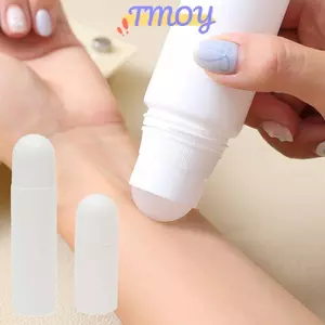 TMOY 50 / 100ML Bóng lăn nhựa trắng đóng chai phụ Hộp đựng sương mù du lịch Chai có thể đổ lại DIY Phụ kiện khử mùi TMOY