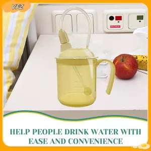 VFZ Người Lớn Sippy Cốc Tay Cầm Cốc Nhựa Uống Cốc Người Cao Tuổi Người Cao Tuổi Chống Tràn Rối Loạn Cốc Parkinsons Viện Trợ Sống Louislifecool