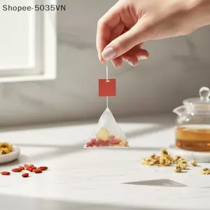 {AKIN} Túi trà Nylon 100 chiếc Túi rỗng hình tam giác dùng một lần để đựng gia vị Cà phê thảo mộc Bộ lọc tinh khiết cho quán cà phê văn phòng tại nhà {a}