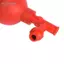 belleshopp Bóng hút định lượng Bóng hút Pipet cao su Phòng thí nghiệm phụ với 3 lỗ màu đỏ