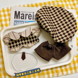 10cm15cm Cotton Búp Bê Quần Áo Thoáng Mát Đẹp Trai Phù Hợp Với Retro Preppy Phong Cách Sang Trọng Búp Bê Trang Phục Quần Áo Cho Bé