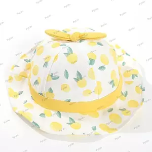 Mũ chống nắng trẻ em PYCOU, Mũ xô hình trái cây rộng vành, Chống nắng mềm mại thoáng khí Mũ ngư dân ngoài trời