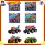 Hot Wheels Monster Truck Transporter Assortment – 4-Pack Die-Cast Mini Trucks, Assorted Colors, Ages 3+