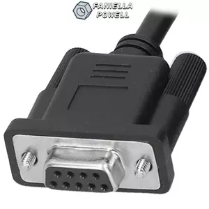 Bộ chuyển đổi giao diện chẩn đoán FANIELLAPOWELL, Cáp chẩn đoán truyền dữ liệu toàn bộ 1M / 3.3ft Obd2 sang DB9, Đầu nối OBD2 chống uốn cong 16 chân Nam sang DB9 Nữ