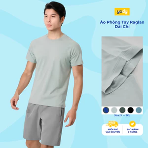 Áo thun thể thao nam YODY áo tshirt tay raglan, thoải mái vận động, thấm hút tốt MATS25S028