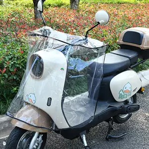 Xe Điện Đầu Xe Máy Điều Khiển Trung Tâm Che Mưa Kính Chắn Gió Pin Xe Mở Rộng Chống Thấm Nước Đa Năng Tiện Dụng Cụ Đi YHO1