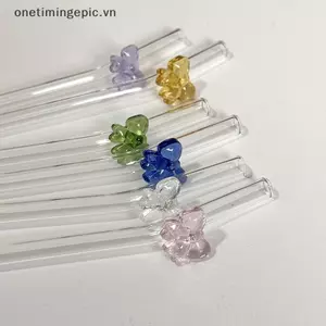 VFZ 1 Ống Hút Thủy Tinh 8 Mm, Ống Hút Uống Có Thể Tái Sử Dụng Bướm Dễ Thương Ống Hút Chịu Nhiệt Cho Lễ Hội Tiệc Cưới Cotail Bar Bãi Biển OTE