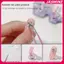 JASMINE Cat Claw Nail Stand để ép móng tay Aurora Resin Hiển thị kệ trưng bày móng tay Giá đỡ từ tính Dụng cụ sắp xếp móng tay JASMINE