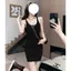 Váy Vest không tay cay ngọt ngào kiểu Mỹ mùa hè Thiết kế thích hợp sang trọng Slim-fit Hẹp ôm mông ôm sát eo