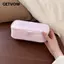 Bút chì GETVOW, Túi đựng bút công suất lớn chấm bi màu hồng, Quà tặng túi trang điểm đa năng đơn giản