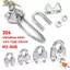 NOTE1 1 Kẹp Cáp, M2 / 3 / 4 / 5 / 6 / 8 / 10 / 12 / 14mm U Loại Dây Tay Dây, Kẹp cố định phần cứng bạc 304 Dây thép không gỉ Kẹp Bu lông Dây thép không gỉ Dây thép giả