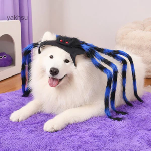 Thai| Khóa buộc Trang phục thú cưng, Thiết kế nhện với chân có thể uốn cong, Trang phục Halloween bằng vải Polyester mềm cho lễ kỷ niệm thân thiện với thú cưng
