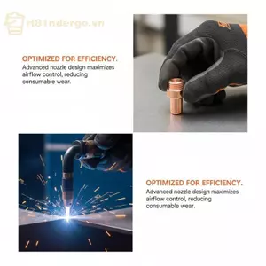 GE 1 Bộ Điện Cực Và Đầu Phun Plasma Cho Cebora CP70 CB70 Bộ Phận Tiêu Thụ Hàn Chuyên Nghiệp Cho Xưởng Sửa Chữa VN