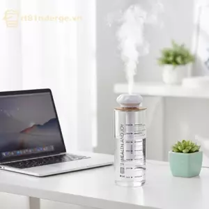 Máy tạo độ ẩm Mini cầm tay GE Đầu ra sương mù lớn siêu yên tĩnh BPA Free 250ml cho phòng ngủ Văn phòng Sử dụng không gian nhỏ VN