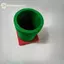 GE 3D In Mẫu Piranha Nước Trồng Bút Chì Nước Lưu Trữ Vật Trang Trí Hoạt Hình Lưới Đỏ Mẫu VN