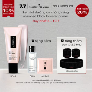 kem lót trang điểm shu uemura unlimited block:booster protective moisture primer