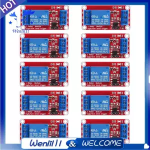 10 Chiếc Rơ Le Module DC 12V Relay Board 1 Kênh Với Bộ Chia Quang Hỗ Trợ Cấp Cao Hoặc Thấp