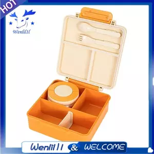 Hộp cơm trưa Bento cách nhiệt nhiệt cho trẻ em Hộp đựng thực phẩm chống rò rỉ Bình nóng / lạnh