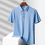 21 Màu Sắc Liền Mạch Nhiều Lớp Nylon Băng Lụa Ngắn Tay Áo Polo Nam Cao Cấp Áo Sơ Mi Polo Nam Tay Ngắn Áo Sơ Mi Polo Nam K8JF