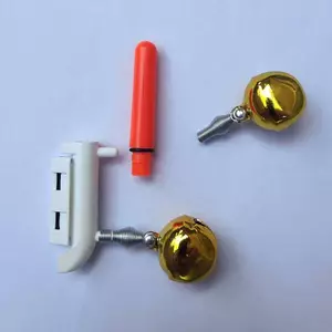 Ziyulinyuk 1 Chuông Đôi Đầu Ném Cần Câu Cá Điện Tử Đèn Dạ Quang Sti Flash LED Có Thể Tháo Rời Chống Thấm Nước Câu Chuyện Đêm VN