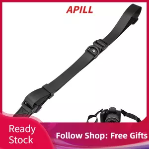 apill Universal Nylon Có Thể Điều Chỉnh Nhanh Máy Ảnh Đeo Vai Cổ Dây Đeo Dây Có Vòng Kim Loại Dành Cho Máy Ảnh DSLR Mirrorless Máy Ảnh Lấy Ngay Màu Đen