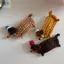 JVSUB Kẹp Tóc, Kẹp Tóc Móc Mèo Handmade, Động Vật Mũ Hoạt Hình Bouncy Chó Bé Gái Nổ Kẹp Dành Cho Nữ & Nam