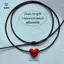 Dây bện dài thời trang cổ điển Mặt dây chuyền trái tim Nelace cho nữ Niche Trang sức Choker tối giản Quà tặng ngày lễ tình nhân [Mina]