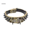 Dog Puppy Faux Leather Rivet Spiked Vòng cổ chống cắn Vòng cổ cho thú cưng