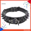 Dog Puppy Faux Leather Rivet Spiked Vòng cổ chống cắn Vòng cổ cho thú cưng