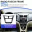 Xe Tái Trang Bị Đài Phát Thanh Fascia Khung Bảng Điều Khiển DVD Viền Bộ Cho I-25 I25 Accent 2DIN Dash Stereo Giao Diện, 2 Din