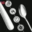 6 Chiếc Tay Cầm Dài Trà Inox Thìa Cà Phê Kem Dao Kéo