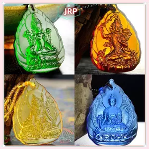 JRP Xanh Tara Nelace Cho Nam Nữ Dài Manjushri Mặt Dây Chuyền Amitabha Mặt Dây Chuyền Quà Tặng JRP