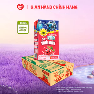 Sữa trái cây KUN vị dâu thùng 48 hộp x 110ml