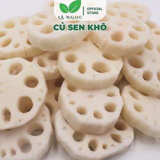 Củ Sen Khô Tự Nhiên Lá Ngọc Hỗ Trợ Sức Khỏe, Thanh Lọc Cơ Thể Gói 500g