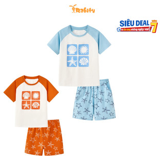 Bộ quần áo thun tay ngắn bé trai Rabity 960.046