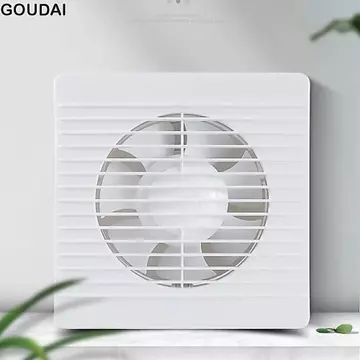 Quạt hút GOUDAI, Quạt hút điện mạnh mẽ luồng không khí, Thông gió hàng ngày Tiếng ồn thấp Vỏ bền bỉ Quạt treo tường không gian trong nhà