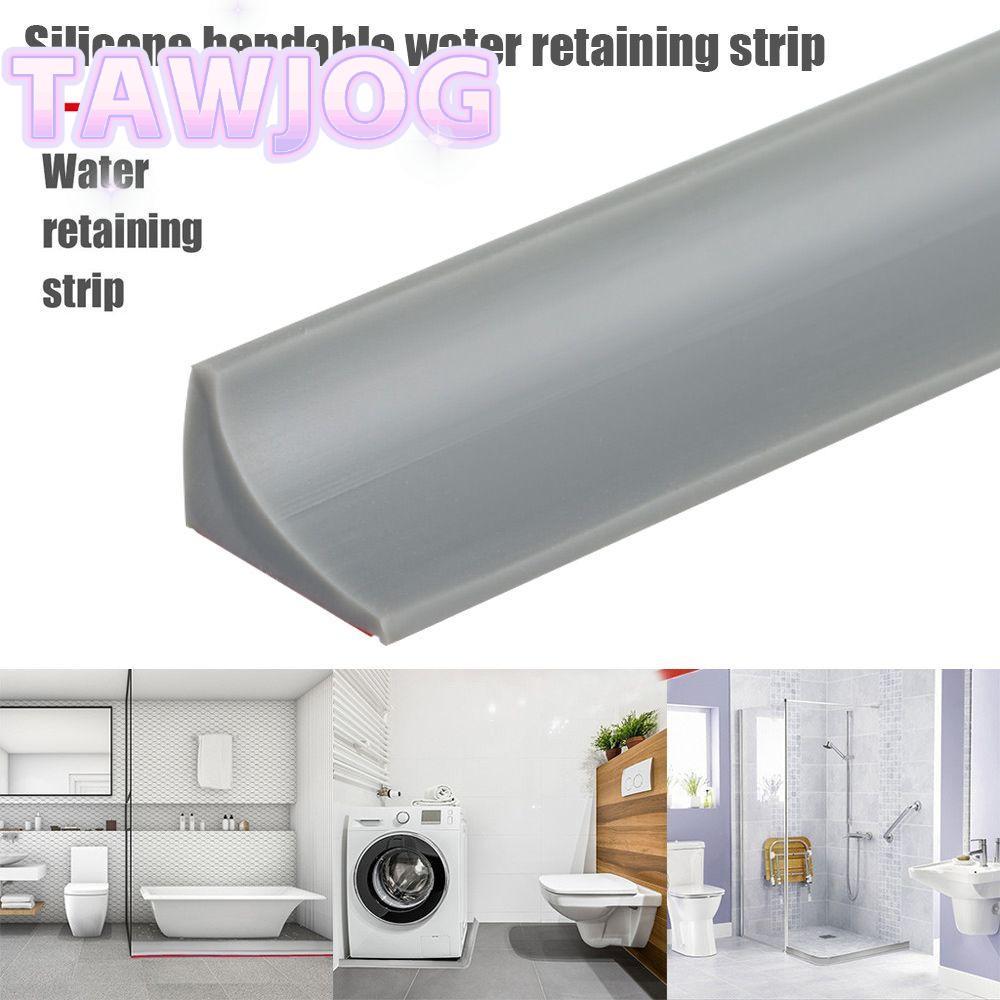 TAWJOG Dải chắn nước silicone uốn cong tự dính Ngăn khô ướt Chống trượt Cửa chắn lũ