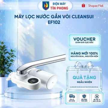 Máy lọc nước gắn vòi Cleansui EF102 - Sản xuất tại Nhật Bản-Cảnh báo thay lõi-Công suất lọc 900 lít