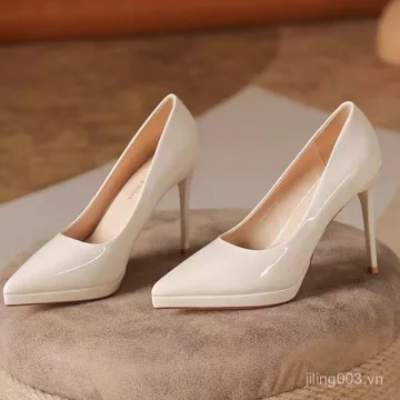 Giày Cao Gót Siêu Cao Phong Cách Mới Giày Cao Gót Nữ Stiletto Gót Cảm Thấy Giày Nữ Thời Trang Mũi Nhọn Sang Trọng Giày Đơn Nữ P