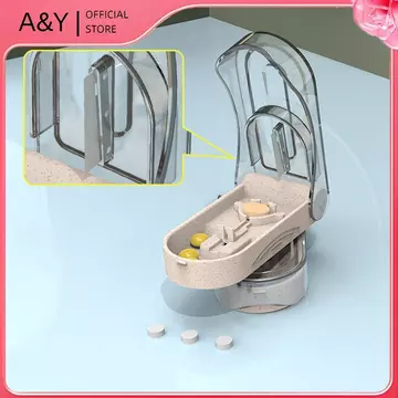 A & Y 1 Chiếc Di Động Máy Cắt Thuốc Chia Thuốc Bảo Quản Máy Tính Bảng Bộ Chia Cắt Máy Thái Tại Nhà Hộp Đựng Thuốc Hộp Đựng Thuốc.