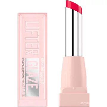 Son dưỡng dầu Maybelline Lifter Glaze với axit Hyaluronic và hỗn hợp dầu dưỡng ẩm, Son dưỡng môi với 24 giờ, Dưỡng ẩm bóng, Cherry Swirl (Sheer Cherry Red)