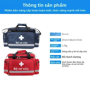 Bộ túi sơ cứu y tế gia đình xách tay, túi khẩn cấp du lịch ô tô ngoài trời, cứu hộ nhỏ gọn