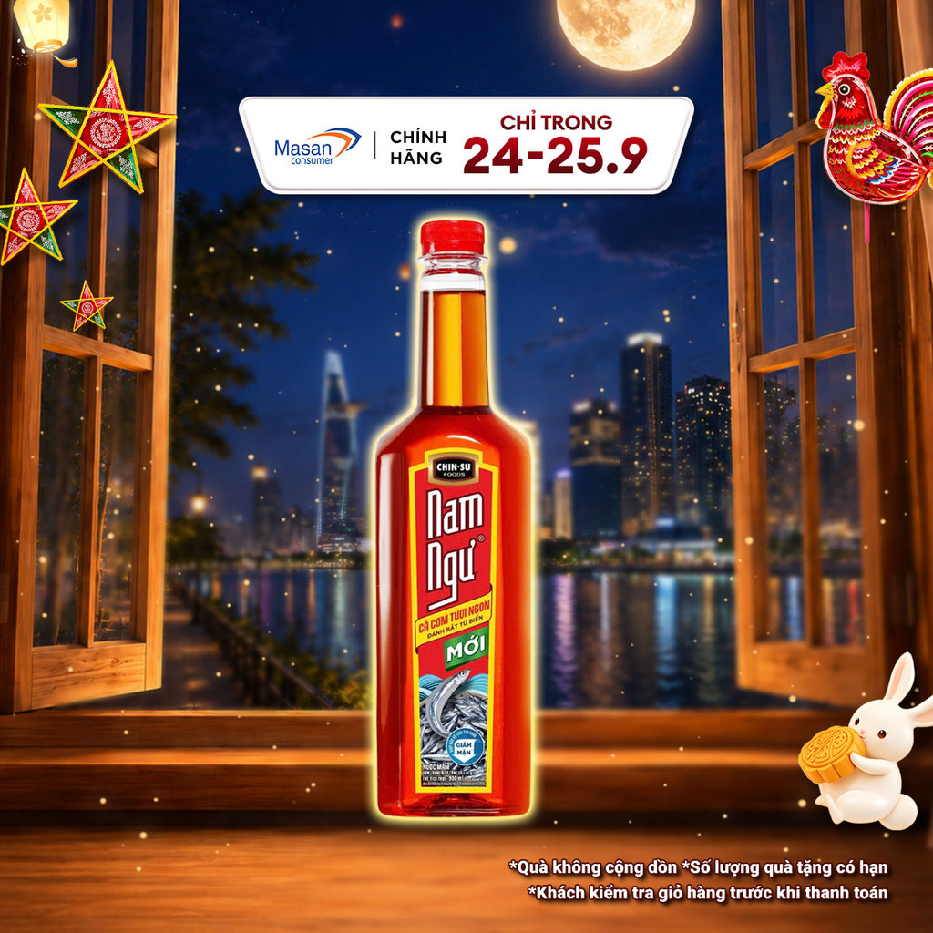 (Chọn loại) Nước mắm Nam Ngư 500ml/750ml/900ml